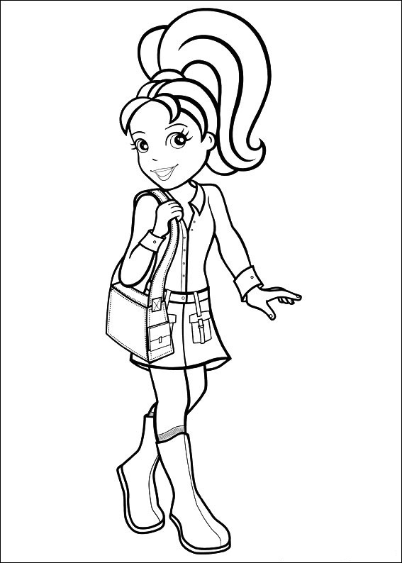 Free printable polly pocket coloring pages for kids