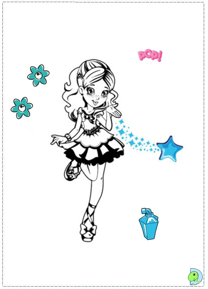 Polly pocket coloring page