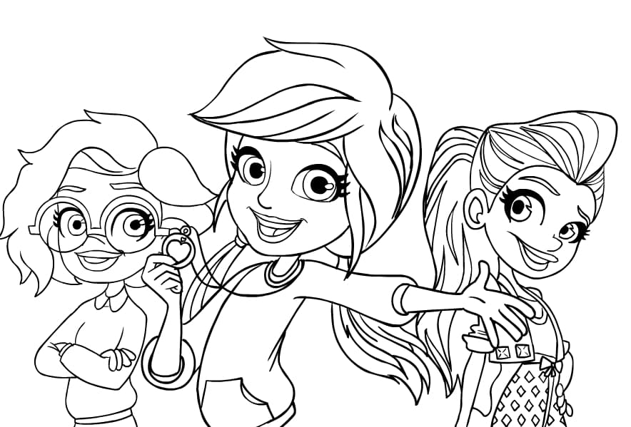 Polly pocket coloring pages