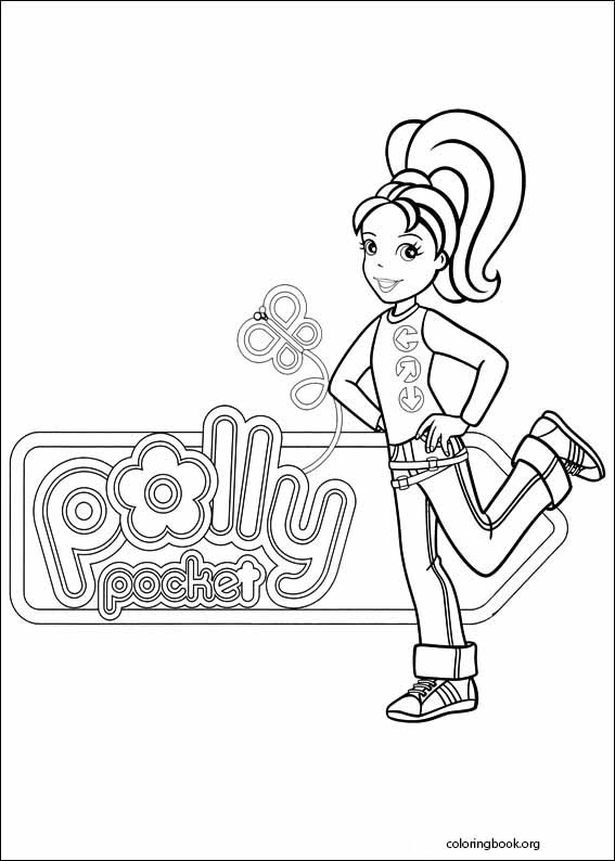 Polly pocket coloring page