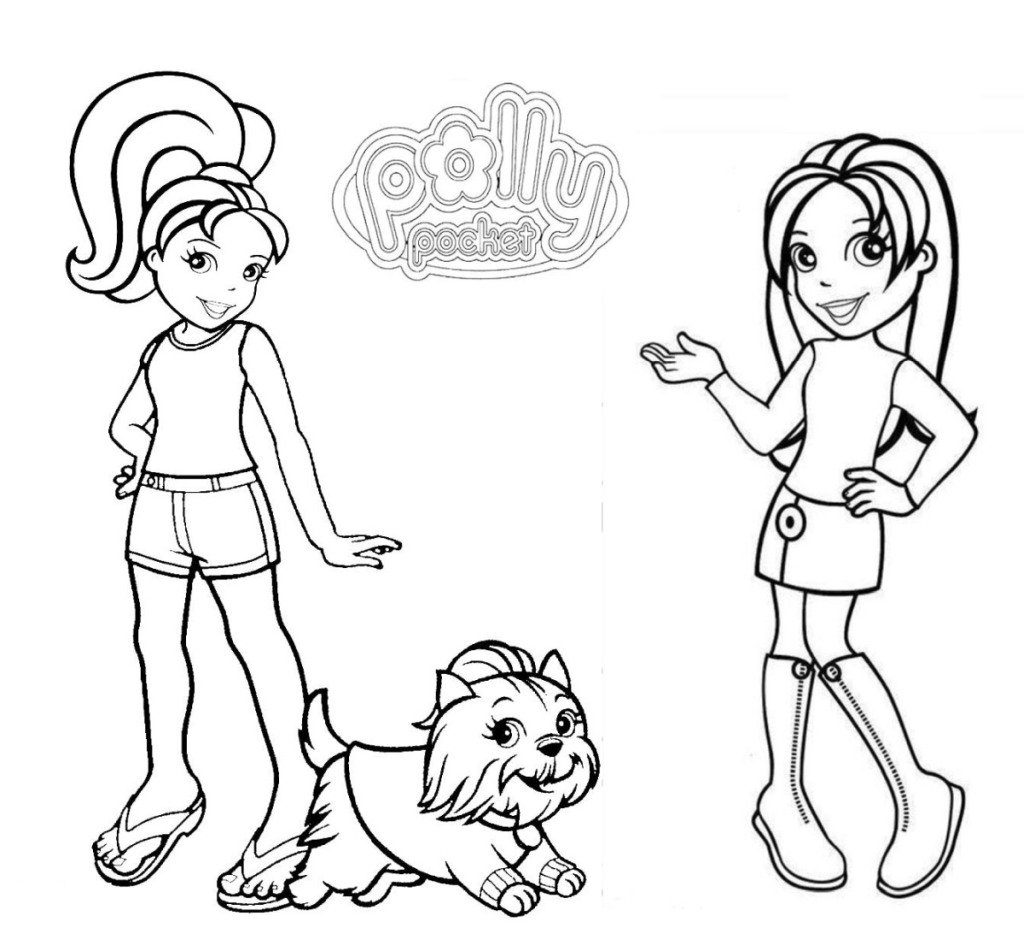 Doll coloring page