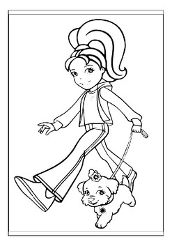 Get your child excited with our printable polly pocket coloring pages collection
