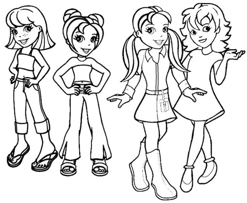 Polly pocket coloring pages