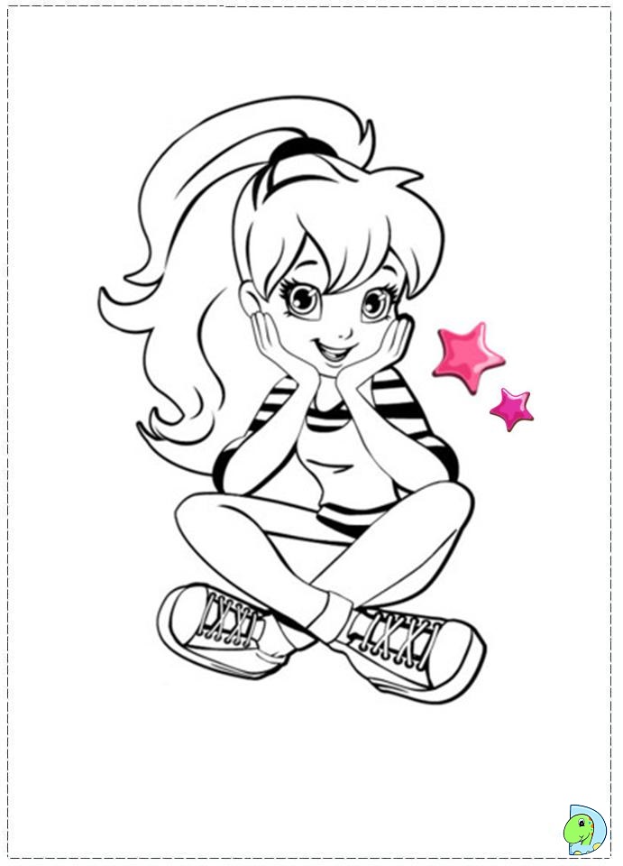Polly pocket coloring page