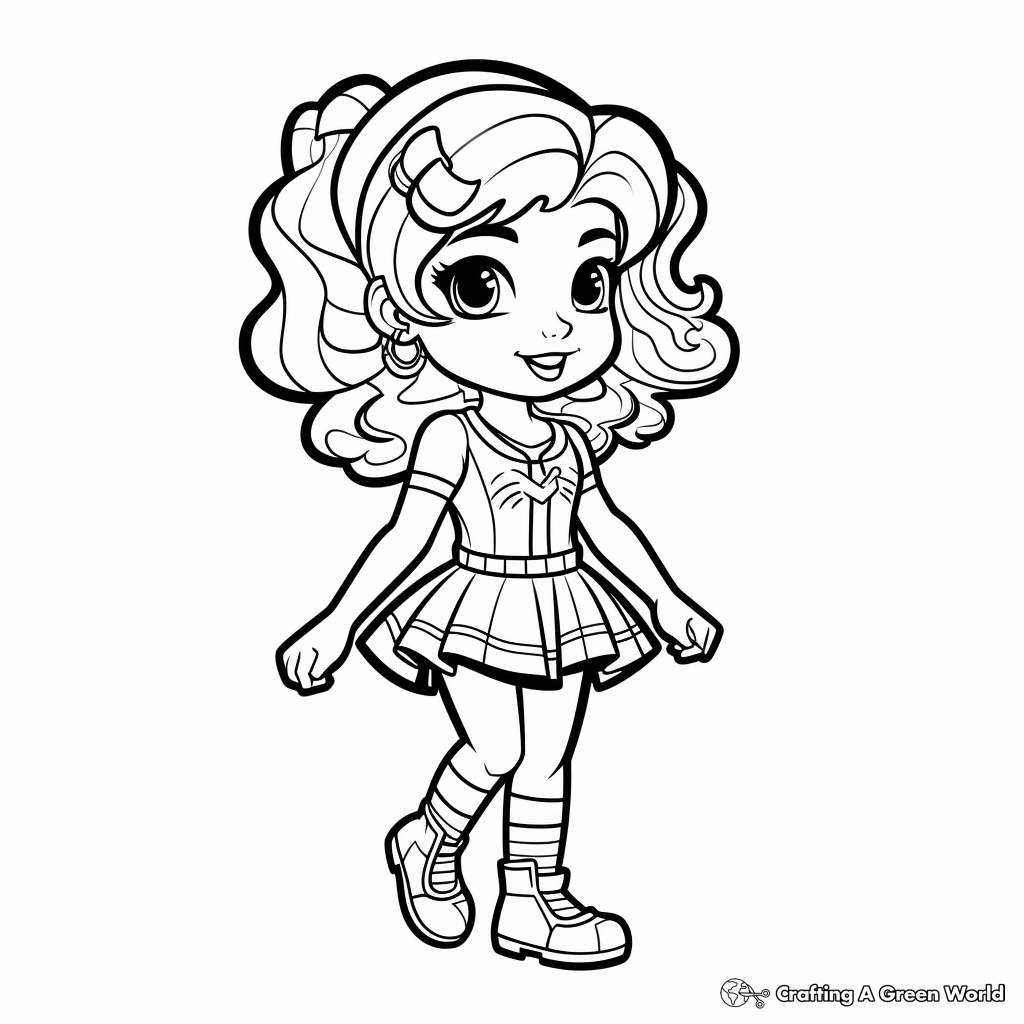 Doll coloring pages