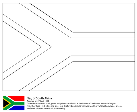 Flag of south africa coloring page free printable coloring pages heritage day south africa south african flag south africa