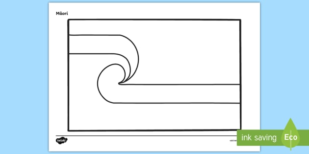 Tino rangatiratanga mäori national flag colouring page