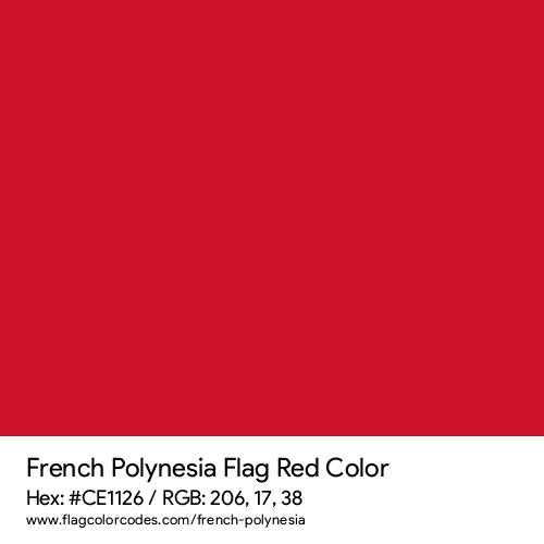 French polynesia flag color codes