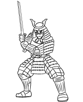 Printable coloring page of maori warrior