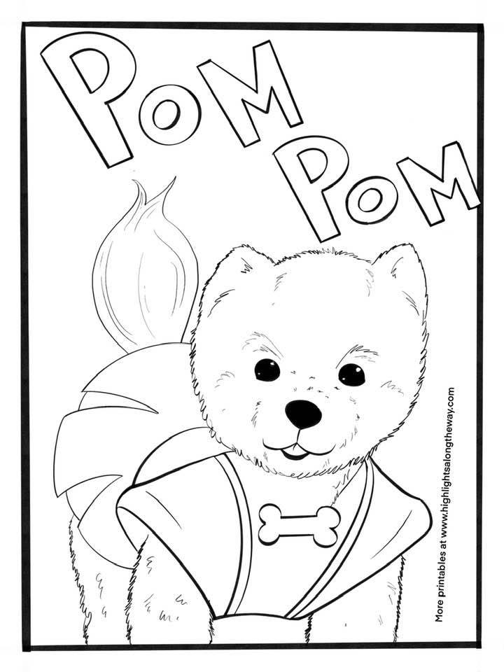 Pup academy coloring pages