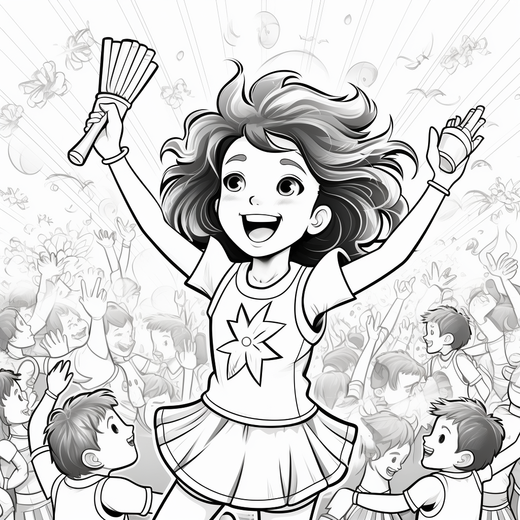 Cheer coloring pages