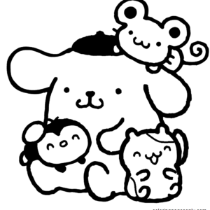 Pompompurin coloring pages printable for free download