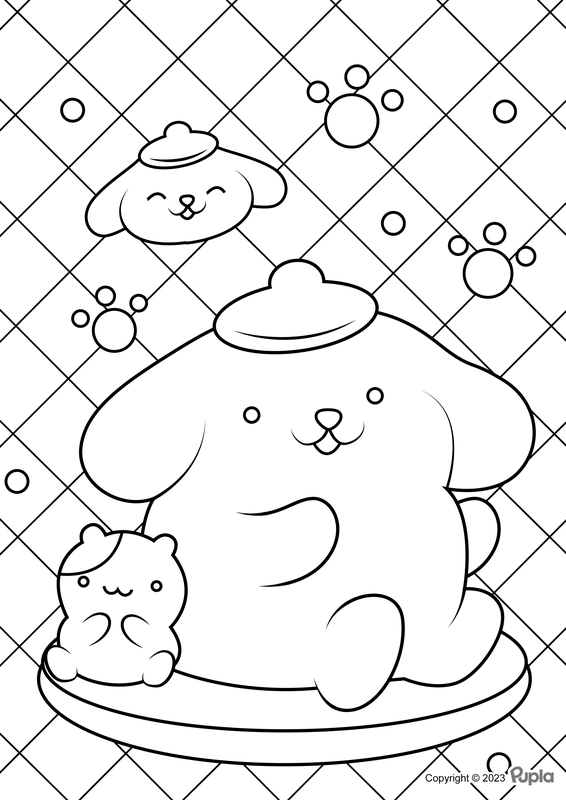 Ðï happy pompompurin and muffin