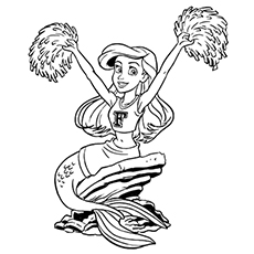 Beautiful free printable cheerleading coloring pages online