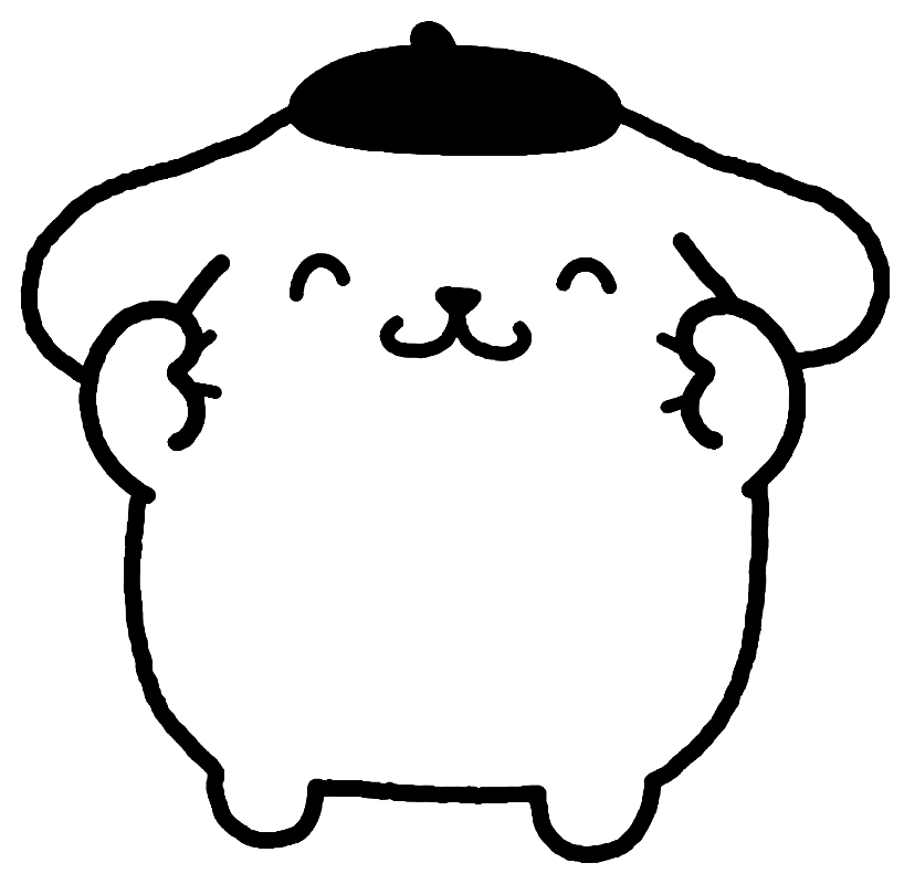 Pompompurin coloring pages printable for free download