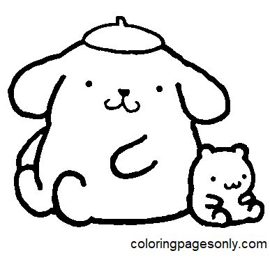 Pompompurin coloring pages