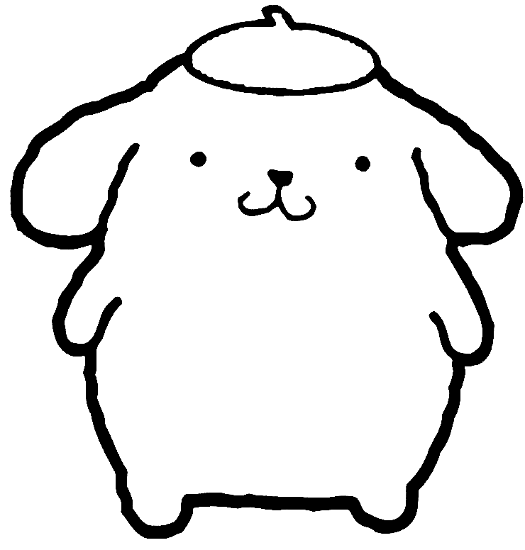 Pompompurin coloring pages printable for free download