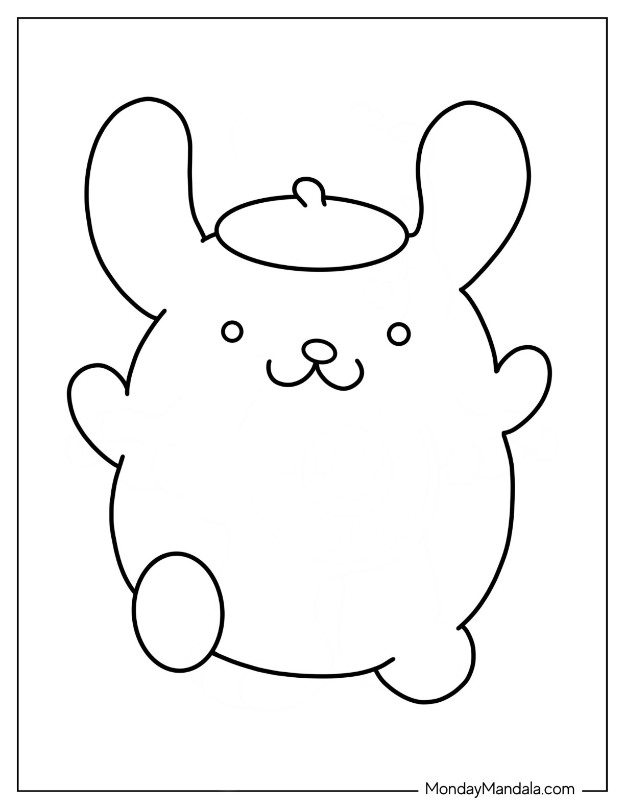 Pompompurin coloring pages free pdf printables