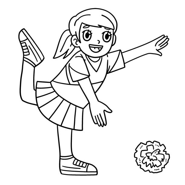 Cheerleading stock illustrations royalty