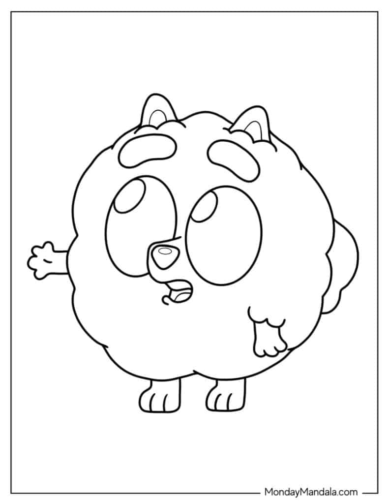 Bluey coloring pages free pdf printables