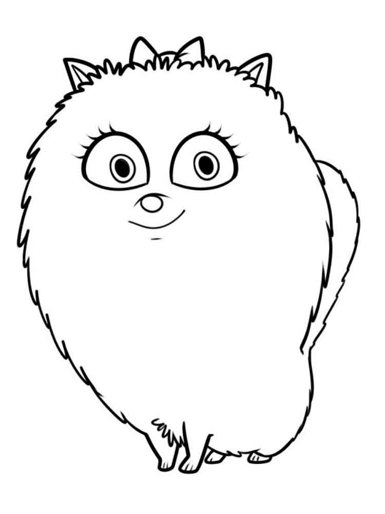 Pomeranian coloring pages