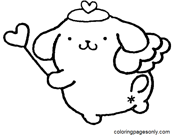 Pompompurin coloring pages printable for free download