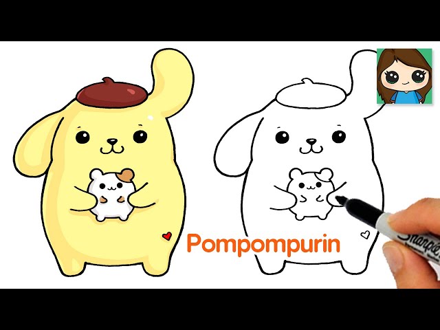 How to draw popopurin easy sanrio