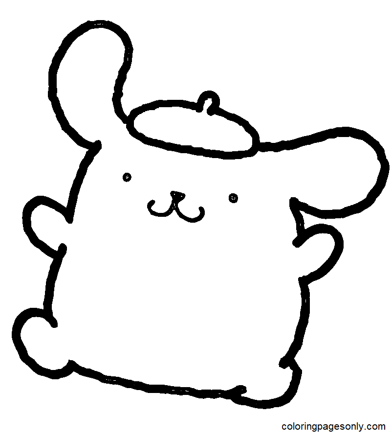 Pompompurin coloring pages printable for free download