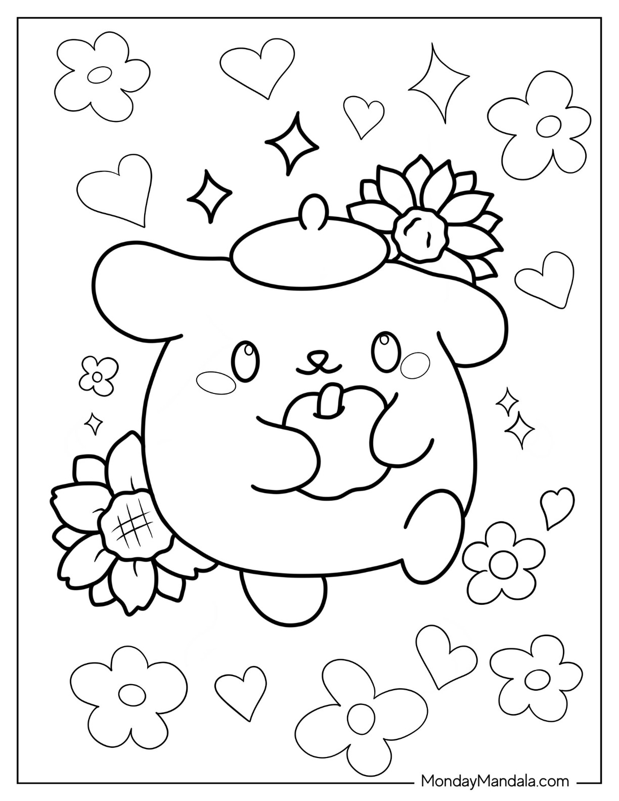 Cute coloring pages free pdf printables