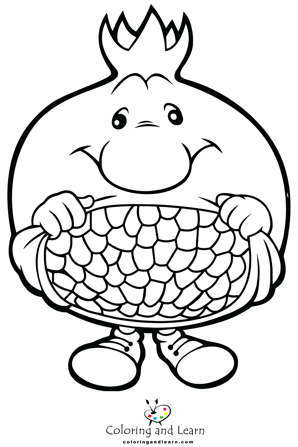 Pomegranate coloring pages rcoloringpages