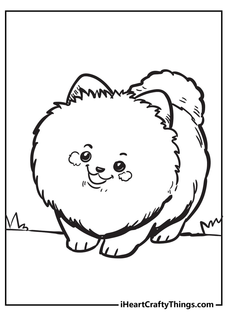 Puppy coloring pages free printables