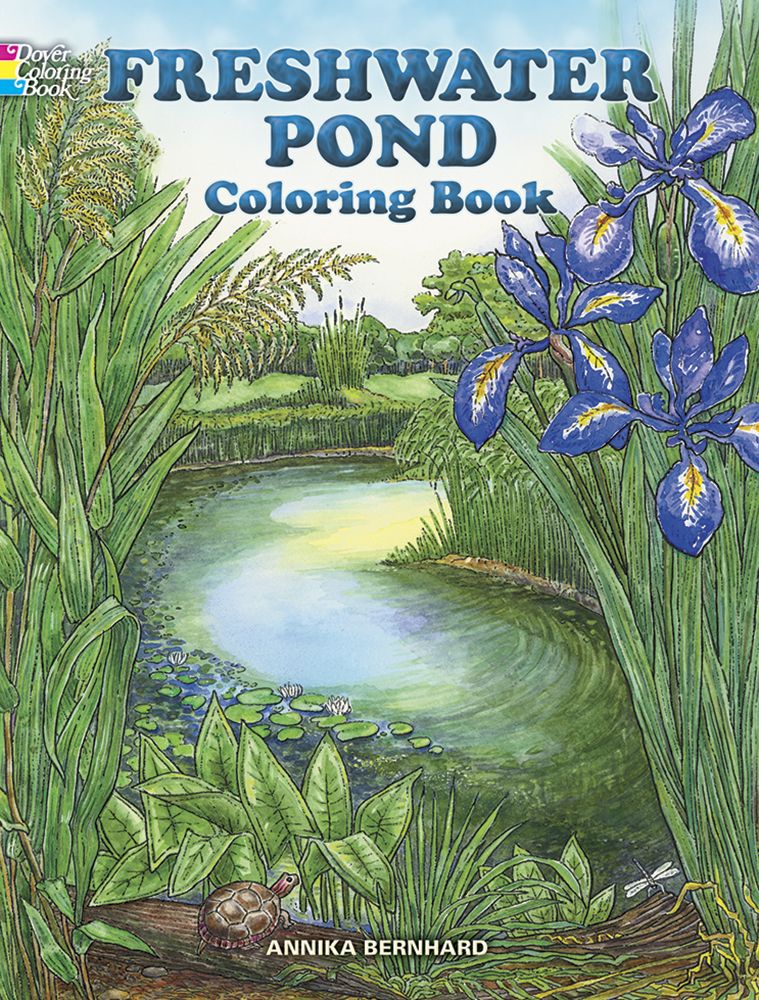 Freshwater pond coloring book