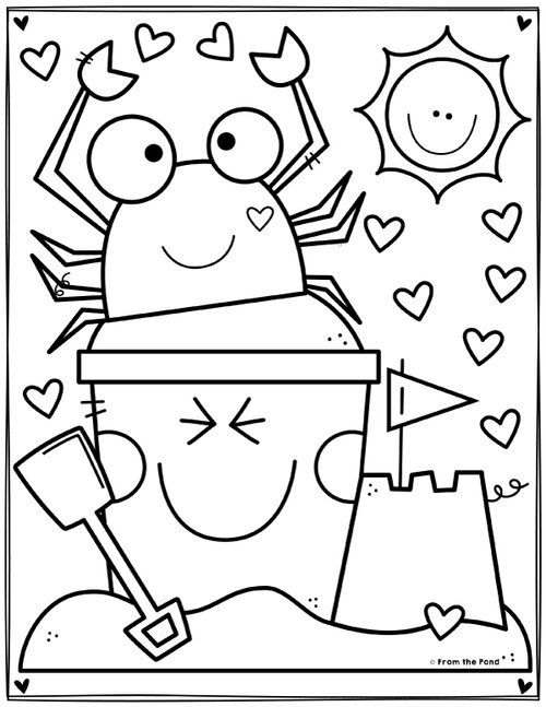 Summer â pond coloring club preschool coloring pages summer coloring pages summer coloring sheets