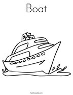 Boat coloring pages