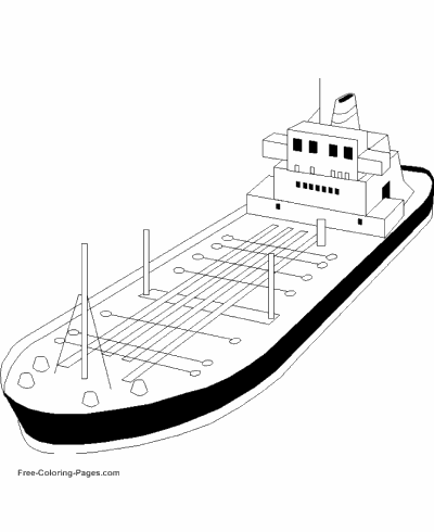 Boat coloring pages