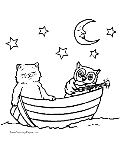 Boat coloring pages