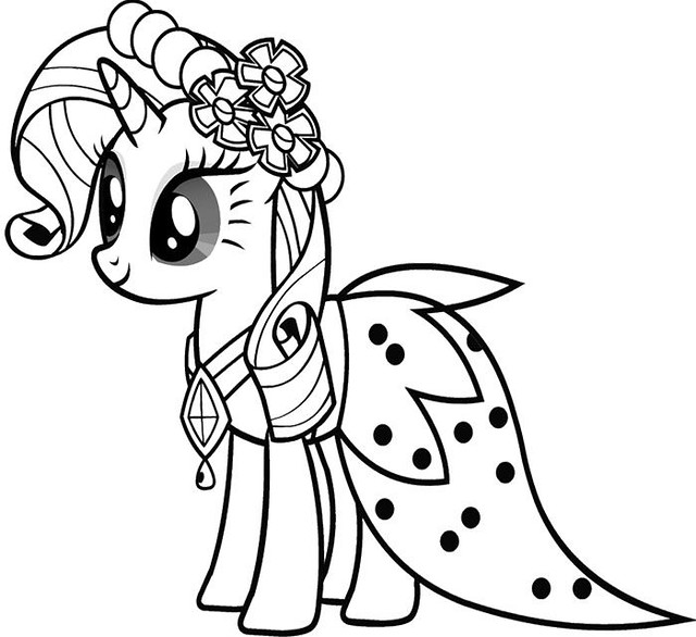 My little pony coloring pages rarity free image cute baby â