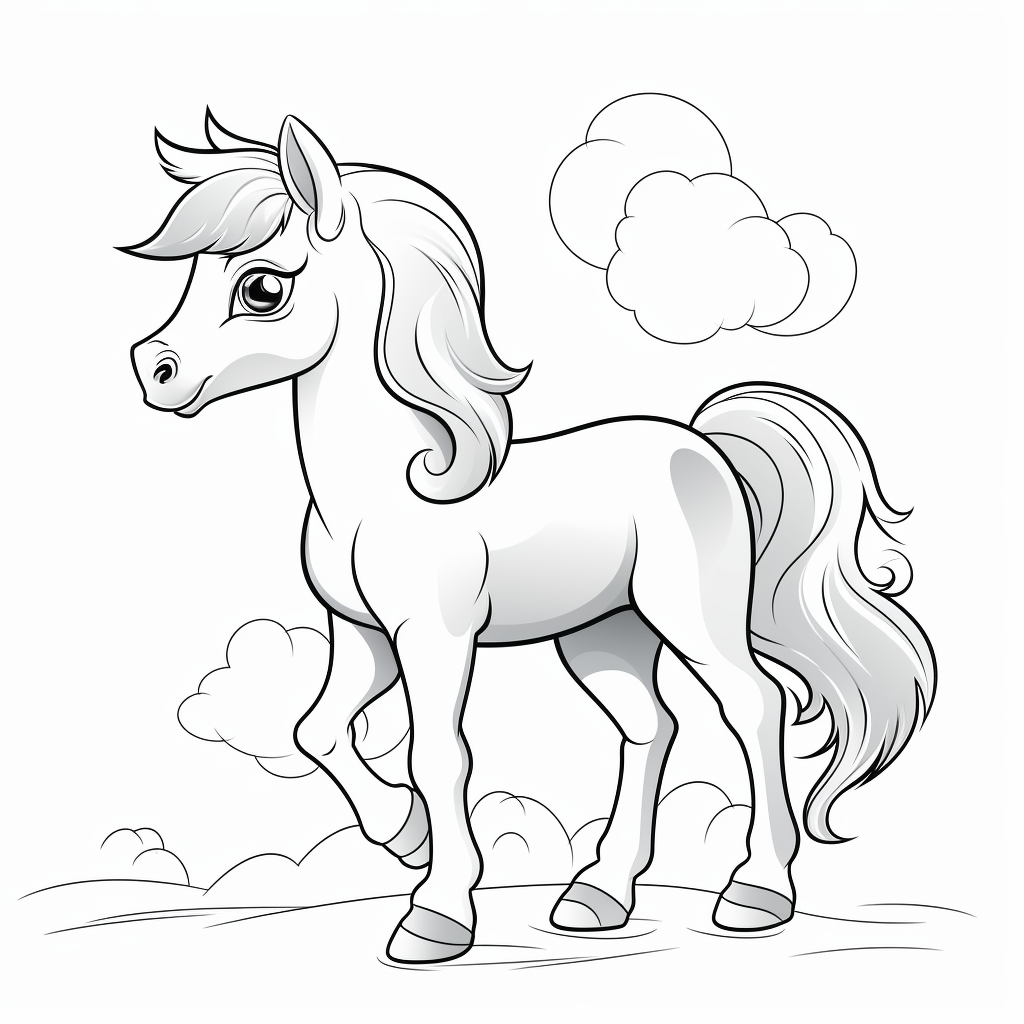 Free pony coloring pages