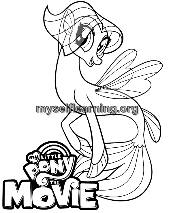 Little pony cartoons coloring sheet instant download