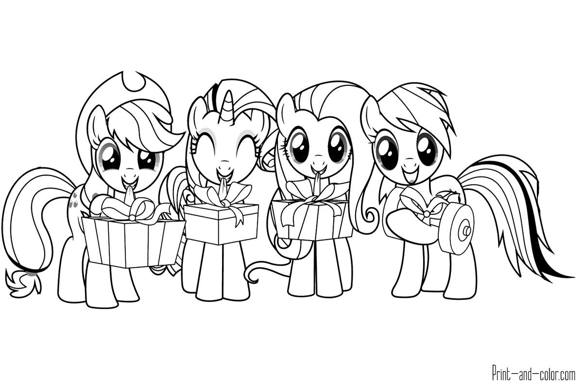 My little pony coloring pages print and color