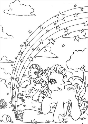 Little pony coloring page free printable coloring pages