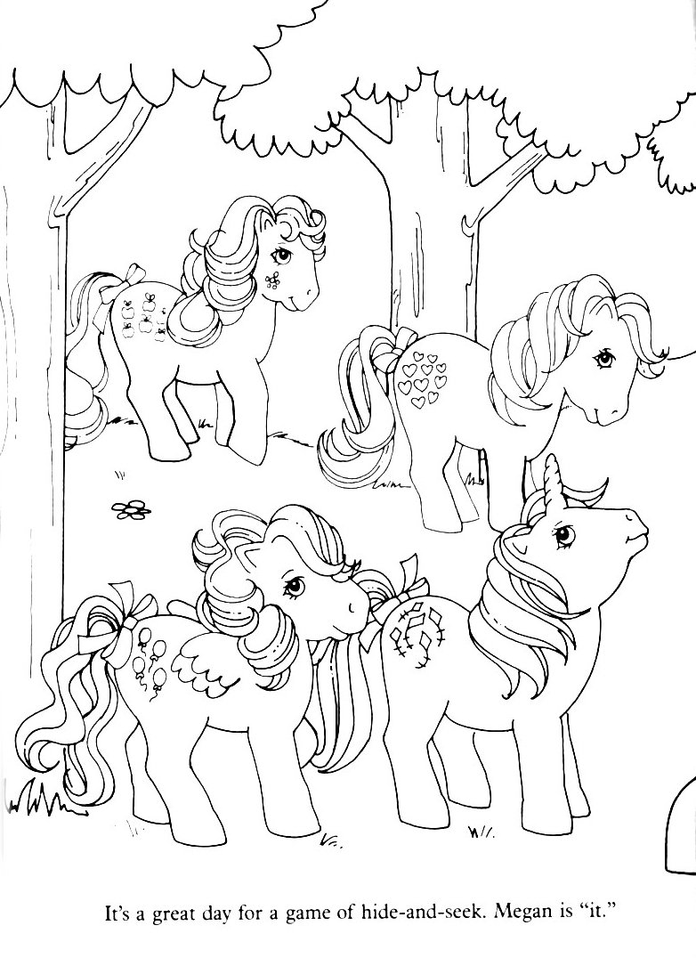 Pdf file my little pony vintage coloring book pdf scan download now