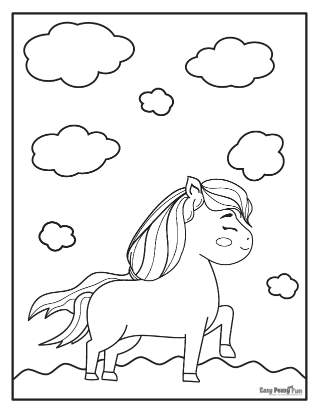 Horse coloring pages