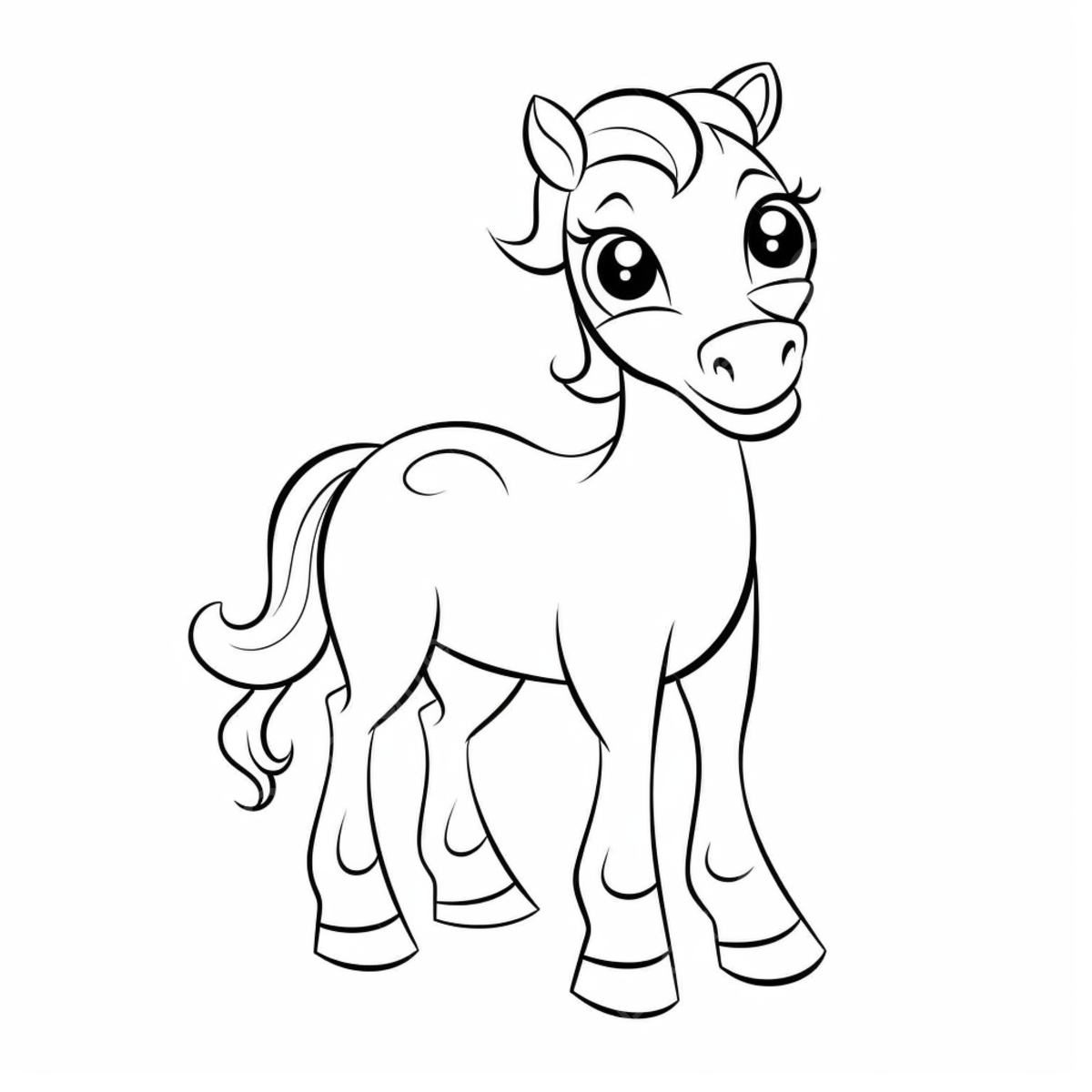 Horse coloring pages png transparent images free download vector files