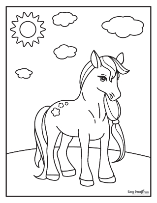 Horse coloring pages