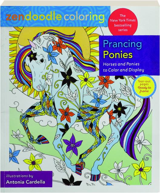 Prancing ponies zendoodle coloring