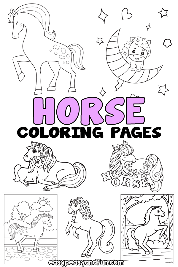 Horse coloring pages