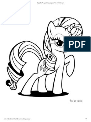 My little pony coloring pages