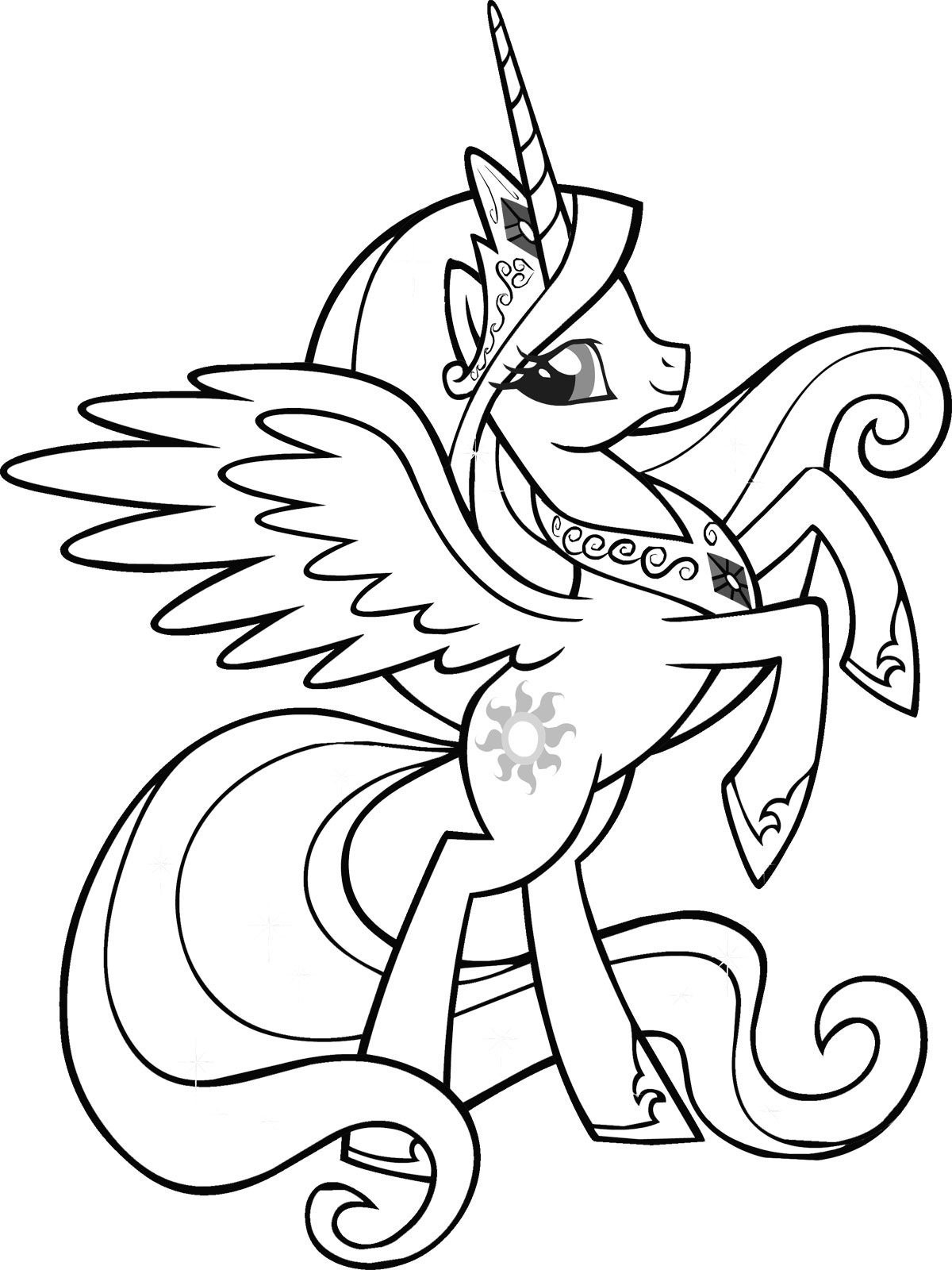 Free printable my little pony coloring pages for kids