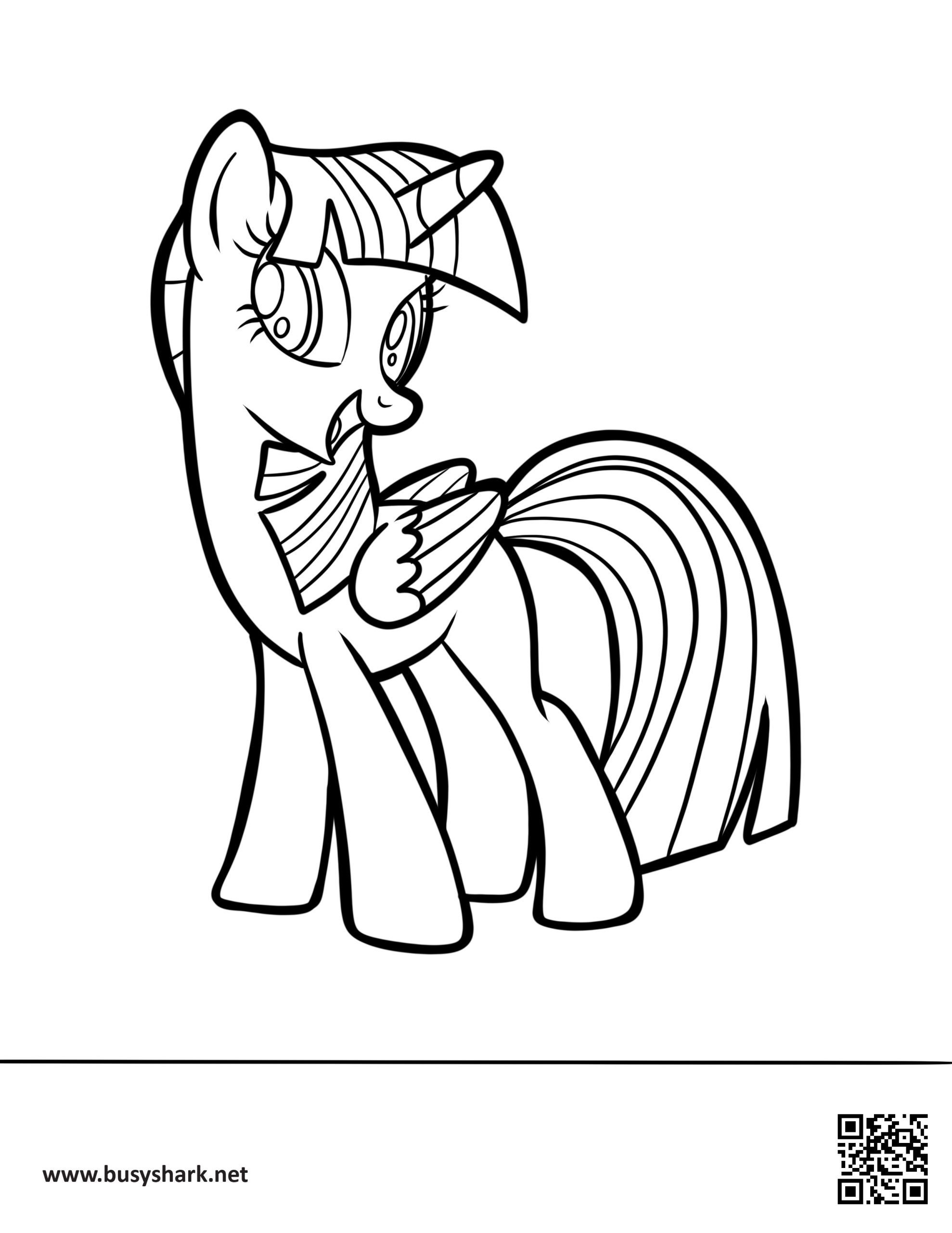 Twilight sparkle coloring page